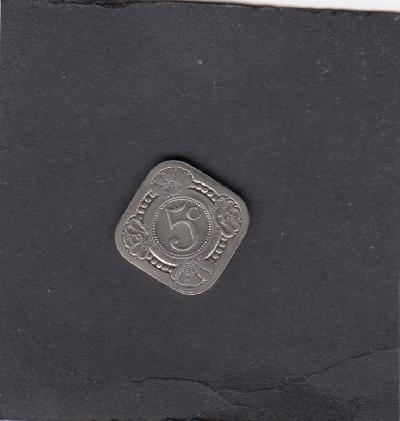 Beschrijving: 5 Cent WILHELMINA